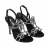 Sandale dama 1317 negru velur