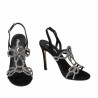 Sandale dama 1317 negru velur
