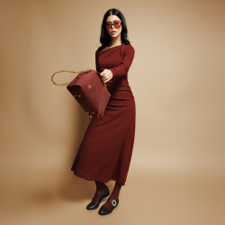 Balerini dama 1314 negru stampat lifestyle