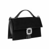Geanta dama de mana 039g 01 negru velur