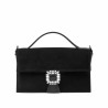Geanta dama de mana 039g 01 negru velur