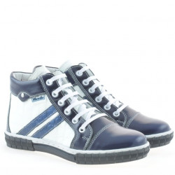 Ghete copii 3213 lac indigo+alb