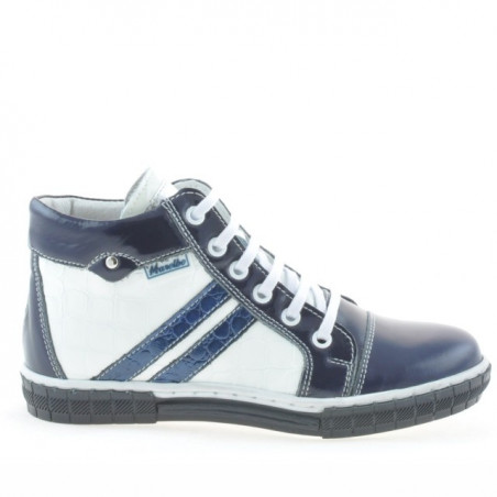 Ghete copii 3213 lac indigo+alb