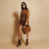 Geanta dama de mana 038g suede maro