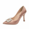 Pantofi eleganti dama 1339 satin nude