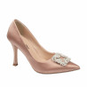 Pantofi eleganti dama 1339 satin nude