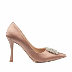 Pantofi eleganti dama 1339 satin nude