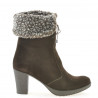 Cizme dama 3266 cafe velur