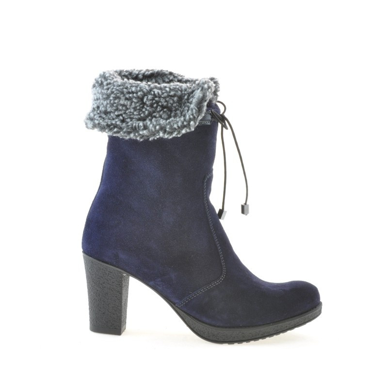 Cizme dama 3266 indigo velur