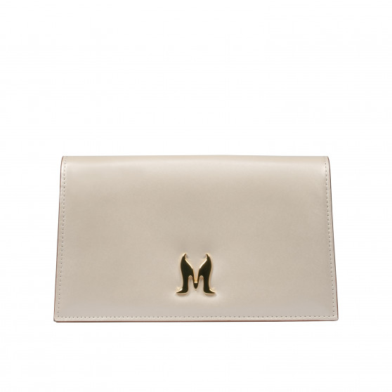 Női váll táska 029g bézs szatén