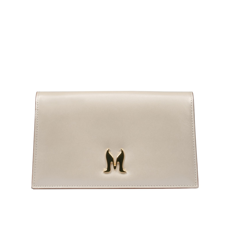 Női váll táska 029g bézs szatén