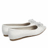 Női balerinacipő 1354 fehér szatén