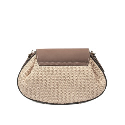 Geanta dama de umar 027g bufo latte combinat rafie