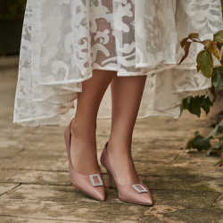 Elegáns női cipő 1318 bőrszín lifestyle