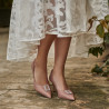 Elegáns női cipő 1318 bőrszín lifestyle