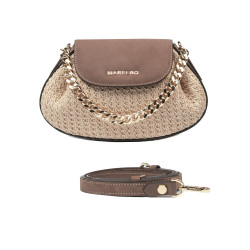 Geanta dama de umar 027g bufo latte combinat rafie