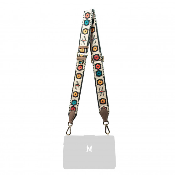 Curea de umar (chinga) 101g multicolor+bufo cafe