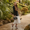 Sandale dama 1317 negru velur lifestyle