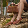 Mocasini dama 6082 camel velur lifestyle