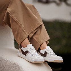 Női sportcipő 6088 fehér+bézs lifestyle