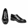 Pantofi eleganti barbati 985 negru florantic
