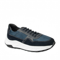 Pantofi casual/sport  barbati 986 indigo combinat