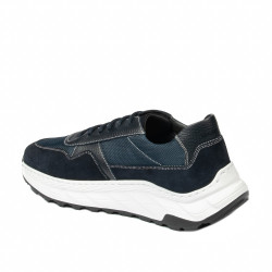 Pantofi casual/sport  barbati 986 indigo combinat