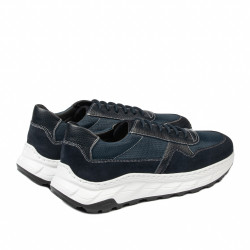 Pantofi casual/sport  barbati 986 indigo combinat