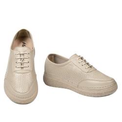 Női mokaszin 6090 homok