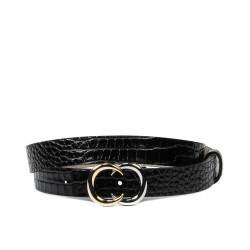 Curea dama 37-1m croco lac negru