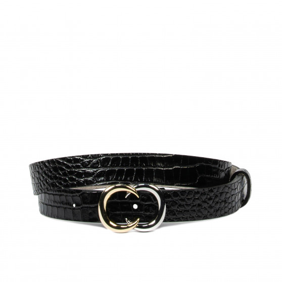 Curea dama 37-1m croco lac negru