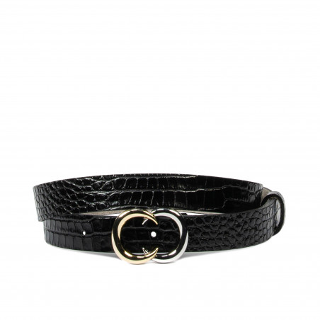 Curea dama 37-1m croco lac negru