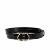 Curea dama 37-1m croco lac negru