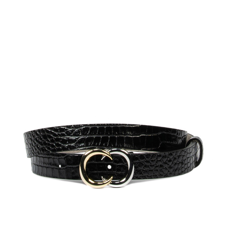 Curea dama 37-1m croco lac negru