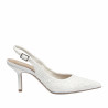 Sandale dama 1353 satin alb