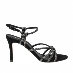 Sandale dama 1342 negru velur
