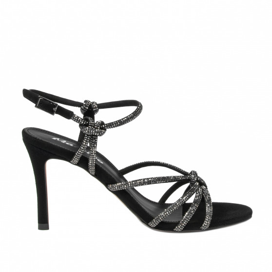 Sandale dama 1342 negru velur