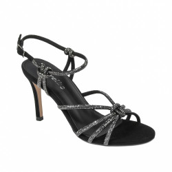 Sandale dama 1342 negru velur