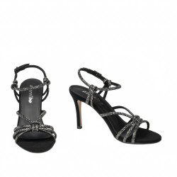 Sandale dama 1342 negru velur
