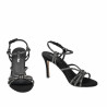Sandale dama 1342 negru velur