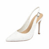 Sandale dama 1352 satin alb