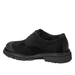 Pantofi casual barbati 989 negru velur