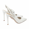 Sandale dama 1352 satin alb