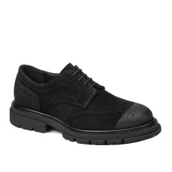 Pantofi casual barbati 989 negru velur