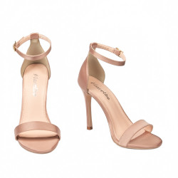Sandale dama 1349 satin nude