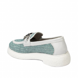 Pantofi casual dama 6092 rafie blue combinat