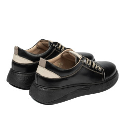 Pantofi sport adolescenti 8006 negru combinat