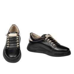Pantofi sport adolescenti 8006 negru combinat