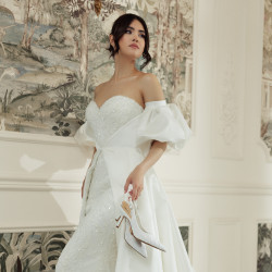 Sandale dama 1352 satin alb lifestyle