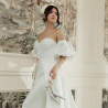 Sandale dama 1352 satin alb lifestyle